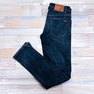 VOLCOM Vorta Black Slim Straight Jeans